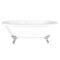 Milano Legend - White Traditional Roll Top Freestanding Bath with Choice of Feet - 1795mm x 785mm