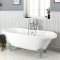 Milano Legend - White Traditional Roll Top Freestanding Bath with Choice of Feet - 1795mm x 785mm