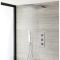 Milano Arvo - Chrome Thermostatic Shower with Slim Shower Head and Hand Shower (2 Outlet)