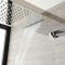 Milano Mirage - Chrome Thermostatic Shower with Diverter, Waterblade Shower Head, Hand Shower and Riser Rail (3 Outlet)