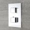 Milano Arvo - Chrome Thermostatic Shower with Diverter, Shower Head and Hand Shower (2 Outlet)