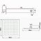 Milano Arvo - Chrome Thermostatic Shower with Diverter, Shower Head and Hand Shower (2 Outlet)