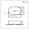Milano Overton - White Modern Oval Countertop Basin - 575mm x 360mm (No Tap-Holes)