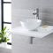 Milano Irwell - White Modern Round Countertop Basin - 320mm x 320mm (No Tap-Holes)