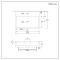 Milano Elswick - White Modern 605mm x 430mm Rectangular Wall Hung Basin with Chrome Towel Rail