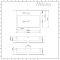 Milano Elswick - White Modern Rectangular Wall Hung Basin - 600mm x 420mm (1 Tap-Hole)