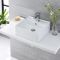 Milano Dalton - White Modern Square Countertop Basin - 400mm x 400mm (1 Tap-Hole)