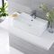 Milano Dalton - White Modern Rectangular Countertop Basin - 550mm x 310mm (1 Tap-Hole)