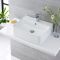 Milano Farington - White Modern Rectangular Countertop Basin with Mono Mixer Tap - 520mm x 420mm