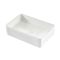 Milano Florence - White Fluted Rectangular Countertop Basin - 500mm x 340mm (No Tap-Holes)