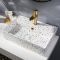 Milano Elswick - Terrazzo Effect Rectangular Countertop Basin - 500mm x 350mm (1 Tap Hole)