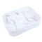Milano Rivington - Marble Effect Rectangular Countertop Basin - 505mm x 370mm (No Tap Holes)