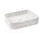 Milano Rivington - Terrazzo Effect Rectangular Countertop Basin - 505mm x 370mm (No Tap Holes)