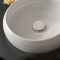 Milano Alden - White Round Countertop Basin - 360mm (No Tap Holes)