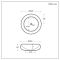 Milano Alden - White Round Countertop Basin - 360mm (No Tap Holes)