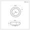 Milano Alden - Marble Effect Round Countertop Basin - 360mm (No Tap Holes)