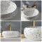 Milano Alden - Terrazzo Effect Round Countertop Basin - 360mm (No Tap Holes)