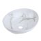 Milano Altham - Marble Effect Oval Countertop Basin - 405mm x 330mm (No Tap Holes)