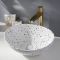 Milano Altham - Terrazzo Effect Oval Countertop Basin - 405mm x 330mm (No Tap Holes)
