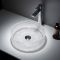 Milano Ballam - Crystal Glass Round Countertop Basin - 353mm (No Tap-Holes) - Choice of Finish