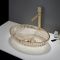 Milano Altham - Crystal Glass Oval Countertop Basin - 510 x 350mm (No Tap-Holes) - Choice of Finish