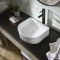 Milano Florence - White Fluted Countertop Basin - 400mm x 350mm (No Tap-Holes)