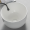 Milano Hemsby - White Modern Round Countertop Basin - 350mm (No Tap-Holes)