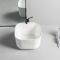 Milano Beckett - White Modern Square Countertop Basin - 370mm x 370mm (No Tap-Holes)