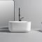 Milano Beckett - White Modern Rectangular Countertop Basin - 480mm x 365mm (No Tap-Holes)