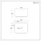 Milano Beckett - White Modern Rectangular Countertop Basin - 480mm x 365mm (No Tap-Holes)