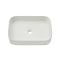 Milano Covent - White Modern Rectangular Countertop Basin - 550mm x 380mm (No Tap-Holes)