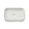 Milano Covent - White Modern Rectangular Countertop Basin - 550mm x 380mm (No Tap-Holes)