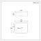 Milano Covent - White Modern Rectangular Countertop Basin - 550mm x 380mm (No Tap-Holes)