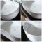 Milano Ealing - White Modern Oval Countertop Basin - 600mm x 380mm (No Tap-Holes)