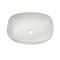 Milano Berkely - White Modern Oval Countertop Basin - 500mm x 390mm (No Tap-Holes)
