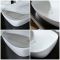 Milano Berkely - White Modern Oval Countertop Basin - 600mm x 380mm (No Tap-Holes)