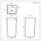 Milano Elswick - Modern Freestanding Basin - 405mm x 500mm (1 Tap Hole)