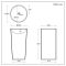 Milano Rivington - Modern Freestanding Basin - 460mm x 445mm (No Tap Holes)