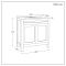 Milano Aston - 800mm Traditional Vanity Unit with Basin - Choice of Finish and Handles