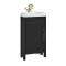 Milano Aston - 450mm Traditional Cloakroom Corner Vanity Unit with Basin - Choice of Finish and Handles