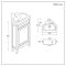 Milano Aston - 450mm Traditional Cloakroom Corner Vanity Unit with Basin - Choice of Finish and Handles