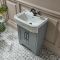 Milano Thornton - 570mm Traditional Vanity Unit with Basin - Choice of Finish and Handles