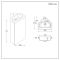 Milano Edge - 450mm Wall Hung Modern Cloakroom Corner Vanity Unit with Basin - Choice of Finish and Handles