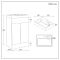 Milano Lurus - 500mm Modern Vanity Unit with Basin - Choice of Finish and Handles