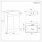 Milano Lurus - 550mm Modern Vanity Unit with Basin - Choice of Finish and Handles
