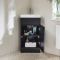 Milano Lurus - 450mm Modern Cloakroom Corner Vanity Unit with Basin - Choice of Handles