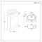 Milano Lurus - 450mm Modern Cloakroom Corner Vanity Unit with Basin - Choice of Handles