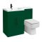 Milano Lurus - 1105mm Modern Vanity and WC Combination Unit with Farington Toilet - Choice of Finish, Handles and Left / Right Hand Options