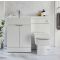 Milano Lurus - 1105mm Modern Vanity and WC Combination Unit with Farington Toilet - Choice of Finish, Handles and Left / Right Hand Options
