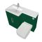 Milano Lurus - 1105mm Modern Vanity and WC Combination Unit with Ballam Toilet - Choice of Finish, Handles and Left / Right Hand Options